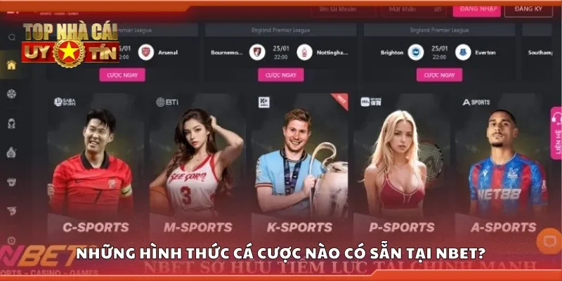 Những hình thức cá cược nào có sẵn tại Nbet?