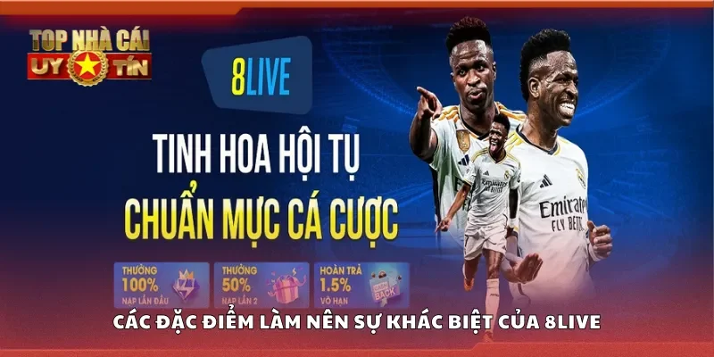 Các đặc điểm làm nên sự khác biệt của 8Live
