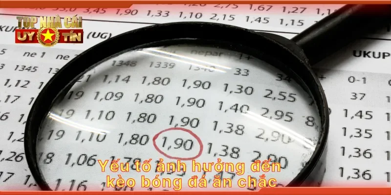 Yếu tố ảnh hưởng đến kèo bóng đá ăn chắc