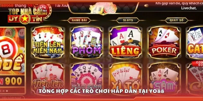 Tổng hợp các trò chơi hấp dẫn tại Yo88