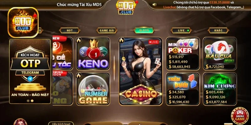 Hitclub giả dùng chiêu trò tâm lý để dụ người chơi nạp 