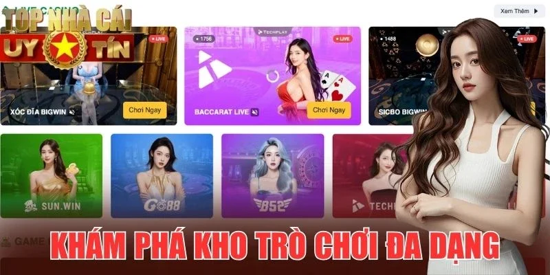 9Win sở hữu kho trò chơi đa dạng hấp dẫn