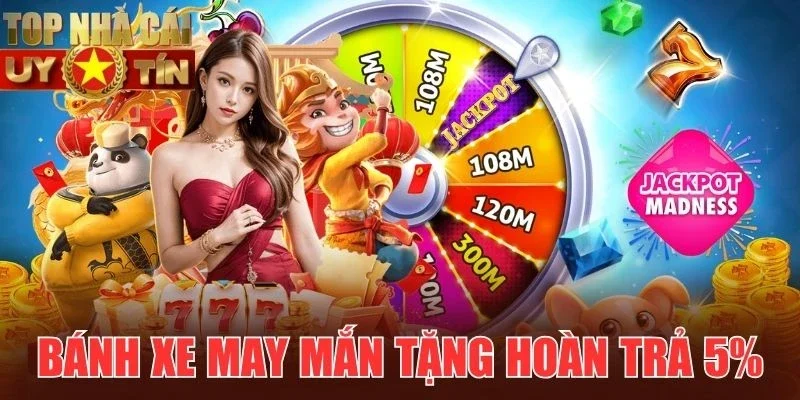 Nổ hũ đổi thưởng bánh xe may mắn hoàn trả 5%